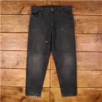 Vintage Levis 550 Jeans 40 x 32 USA Made Dark Wash Straight Grey Red Tab Denim - 40 Regular