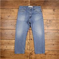 Vintage Levis 505 Jeans 36 x 29 Stonewash Straight Blue Red Tab Denim - 36 Regular