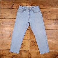 Vintage Levis 550 Jeans 34 x 30 Light Wash Straight Blue Red Tab Denim - 34 Regular