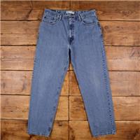 Vintage Levis 550 Jeans 38 x 32 Stonewash Straight Blue Red Tab Denim - 38 Regular