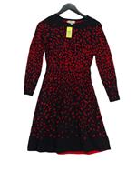 Hobbs Jumper Midi Dress UK8 in Black