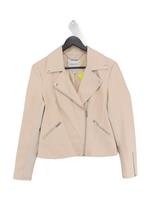 Forever New Women's Jacket UK 8 Cream Polyester