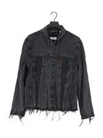 Levis Men's Jacket L Black 100% Cotton Motorcycle Jacket