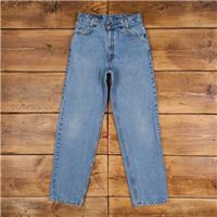 Vintage Levis 550 Student Jeans 26 x 29 USA Made 90s Stonewash Tapered Blue - 26 Regular