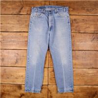 Vintage Levis 505 Jeans 38 x 30 USA Made 90s Medium Wash Straight Blue Denim - 38 Regular