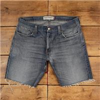 Vintage Levi's Denim Shorts 36 Levis 514 Raw Hem Jorts Medium Wash Hot Pants - 36 Regular