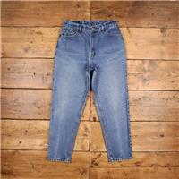 Vintage Levis 550 Jeans 30 x 28 USA Made 90s Stonewash Straight Blue Womens - 30 Regular