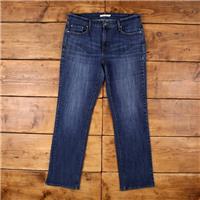 Vintage Levis 505 Jeans 31 x 30 Dark Wash Straight Blue Womens Red Tab Denim - 31 Regular