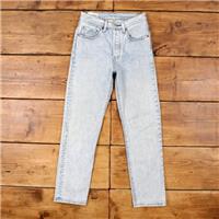 Vintage Levis 501 Jeans 26 x 27 Big E Premium Light Wash Straight Blue Red Tab - 26 Regular