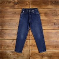 Vintage Levis 550 Jeans 30 x 28 90s Dark Wash Straight Blue Womens Red Tab - 30 Regular