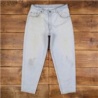 Vintage Levis 565 Jeans 38 x 32 USA Made 90s Stonewash Tapered Blue Denim - 38 Regular