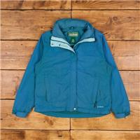 Vintage L.L.Bean Windbreaker Jacket M Gorpcore Full Zip Hooded Blue Womens - M Regular