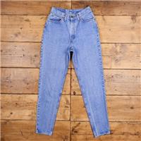 Vintage Levis 532 Jeans 27 x 31 USA Made 90s Stonewash Tapered Blue Womens - 27 Regular