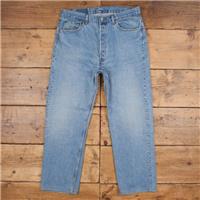 Vintage Levis 530 Jeans 36 x 30 USA Made 90s Stonewash Straight Blue Red Tab - 36 Regular