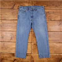 Vintage Levis 505 Jeans 38 x 30 Medium Wash Straight Blue Red Tab Denim - 38 Regular