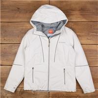 Vintage Columbia Coat M Gorpcore Thermal Coil Full Zip Hooded Insulated White - M Regular