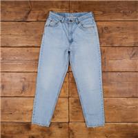 Vintage Levis 912 Jeans 31 x 28 USA Made 90s Stonewash Tapered Blue Womens - 31 Regular