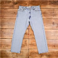 Vintage Levis 505 Jeans 36 x 30 Stonewash Straight Blue Red Tab Denim - 36 Regular