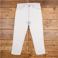 Vintage Levis 540 Jeans 38 x 28 USA Made 90s Light Wash Straight White Denim - 38 Regular