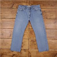 Vintage Levis 505 Jeans 38 x 30 Stonewash Straight Blue Red Tab Denim - 38 Regular