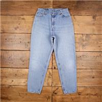 Vintage Levis 550 Jeans 30 x 30 USA Made 90s Stonewash Straight Blue Womens - 30 Regular