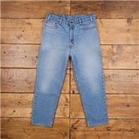 Vintage Levis 540 Jeans 35 x 27 Stonewash Straight Blue Brown Tab Denim - 35 Regular