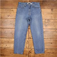 Vintage Levis 550 Jeans 38 x 33 Stonewash Straight Blue Red Tab Denim - 38 Regular