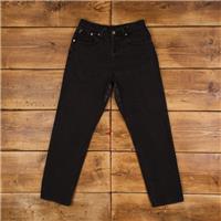 Vintage Ralph Lauren Jeans Pants Trousers 28x29 Womens Straight Black Cotton - 28 Regular