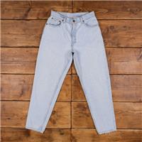 Vintage Levis 550 Jeans 29 x 29 USA Made 90s Light Wash Tapered Blue Womens - 29 Regular