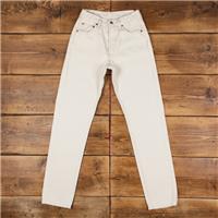 Vintage Levis High Rise Straight Jeans 25 x 33 90s Light Wash Straight White - 25 Regular