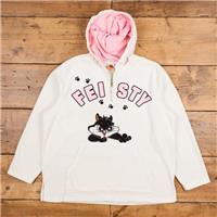 Vintage Looney Tunes Fleece Jacket 2XL Baby Sylvester Fleece White Womens - 2XL Regular