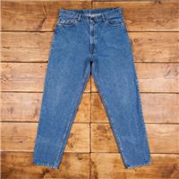 Vintage Levis 550 Jeans 36 x 33 USA Made 90s Stonewash Tapered Blue Red Tab - 36 Regular