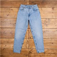 Vintage Levis Jeans 29 x 31 USA Made 90s Stonewash Tapered Blue Womens Denim - 29 Regular