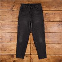 Vintage Levis 921 Jeans 32 x 31 90s Dark Wash Tapered Grey Womens Orange Tab - 32 Regular