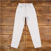 Vintage Levis 550 Jeans 27 x 31 USA Made 90s Light Wash Tapered White Womens - 27 Regular