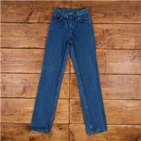 Vintage Levis Jeans 25 x 33 80s Stonewash Straight Blue Womens Denim - 25 Regular