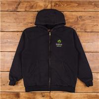 Vintage Corner Stone Logo Hoodie L Workwear Lined Roundneck Full Zip Mens - L Regular
