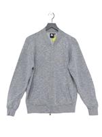 Money Women's Jacket M Grey Graphic 100% Cotton Bomber Jacket