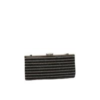 Quiz Women's Bag Black Striped Other with Polyester Clutch