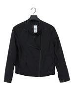 IKKS Women's Jacket UK 12 Black 100% Polyester Overcoat