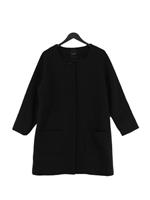 B.Young Women's Jacket XL Black Geometric Polyester with Elastane Overcoat