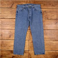 Vintage Levis 501 Jeans 38 x 30 Medium Wash Straight Blue Red Tab Denim - 38 Regular
