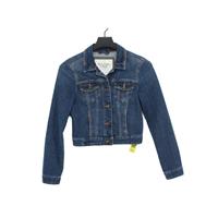 Abercrombie & Fitch Women's Jacket S Blue Cotton with Elastane Bomber Jacket