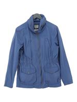 FatFace Women's Jacket UK 12 Blue Cotton with Nylon, Polyester Parka