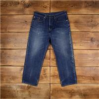 Vintage Levis 504 Jeans 33 x 26 Medium Wash Straight Blue Red Tab Denim - 33 Regular