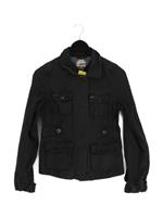 Hilfiger Women's Jacket S Black 100% Cotton Bomber Jacket