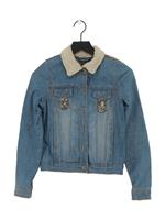 Bellfield Women's Jacket XXS Blue Floral Cotton with Polyester Bomber Jacket