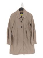 Comptoir Des Cotonniers Women's Coat UK 10 Grey Cotton with Polyester Overcoat