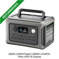 ALLPOWERS 600W Portable Power Station Solar Generator 299Wh LiFePO4 Battery UPS