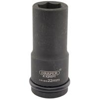 Draper 1x Expert 22mm 3/4 Square Drive Hi-Torq Point Deep Impact Socket Tool